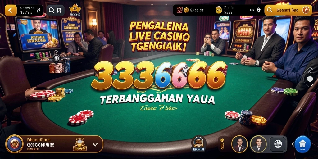 Tampilan menarik gameplay Live Casino di 333666.