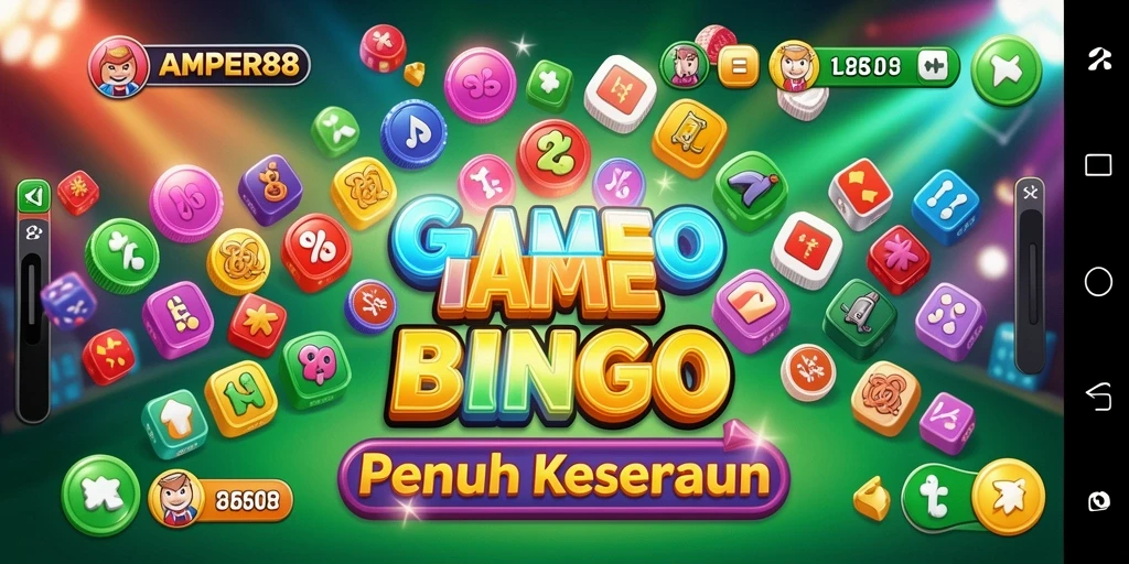 Tampilan gameplay Bingo yang seru dan menarik di AMPER88.