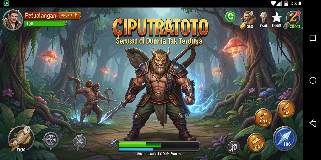 Screenshot utama CIPUTRATOTO menampilkan gameplay yang penuh aksi dan petualangan.