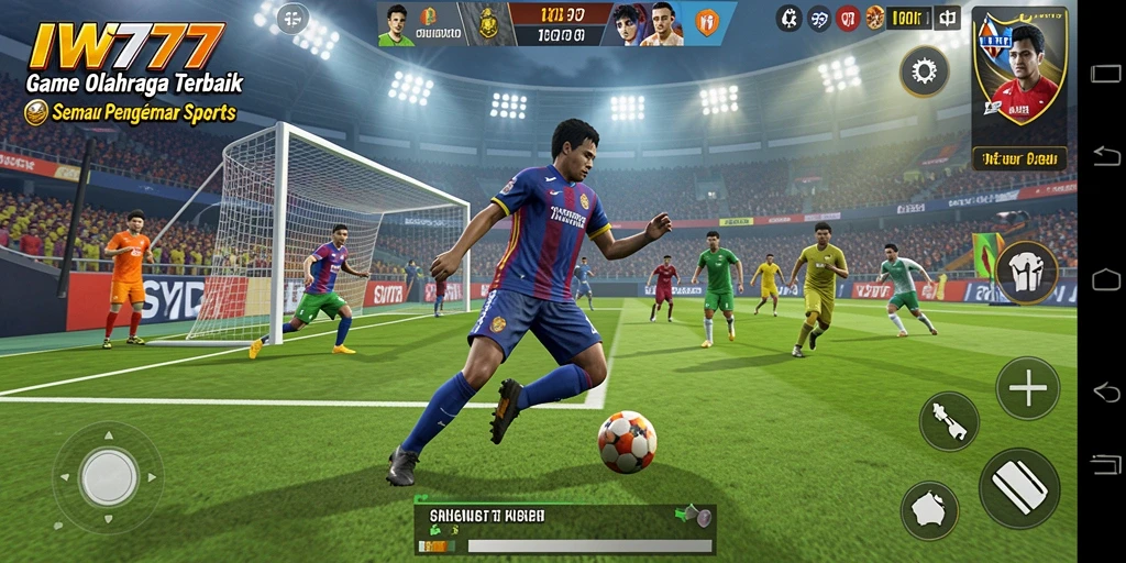 Tampilan gameplay IW777 yang menarik dan interaktif dalam permainan olahraga.