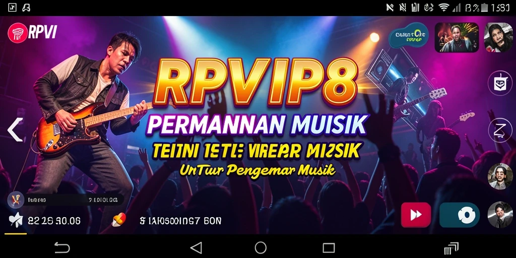Tampilan gameplay RPVIP8 yang penuh warna dan energik.