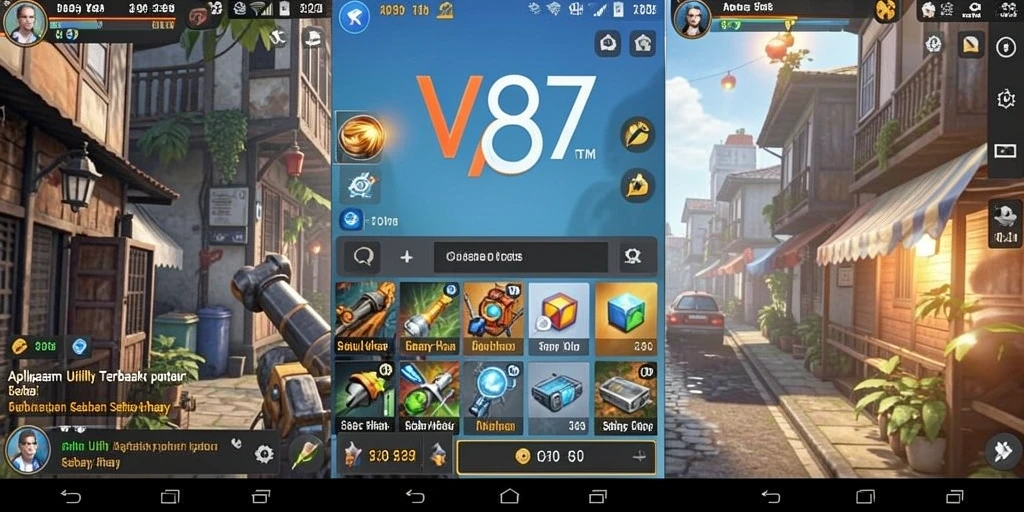 Tampilan antarmuka V87 yang menarik dan fungsional.