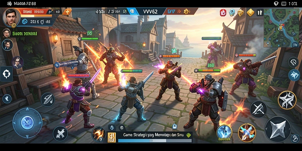 Tangkapan layar gameplay VV62 yang menunjukkan pertempuran strategis.