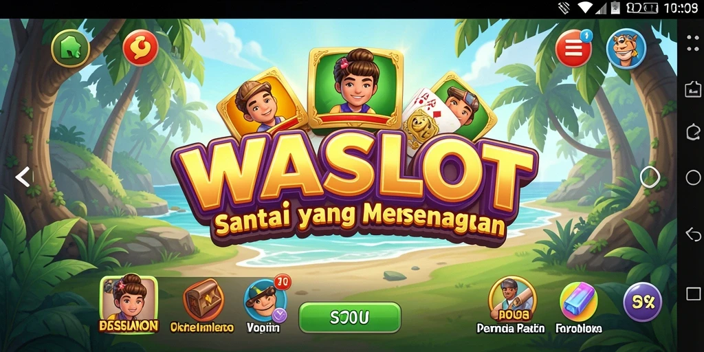 Screenshot utama WASLOT menampilkan keseruan gameplay yang santai dan menghibur.